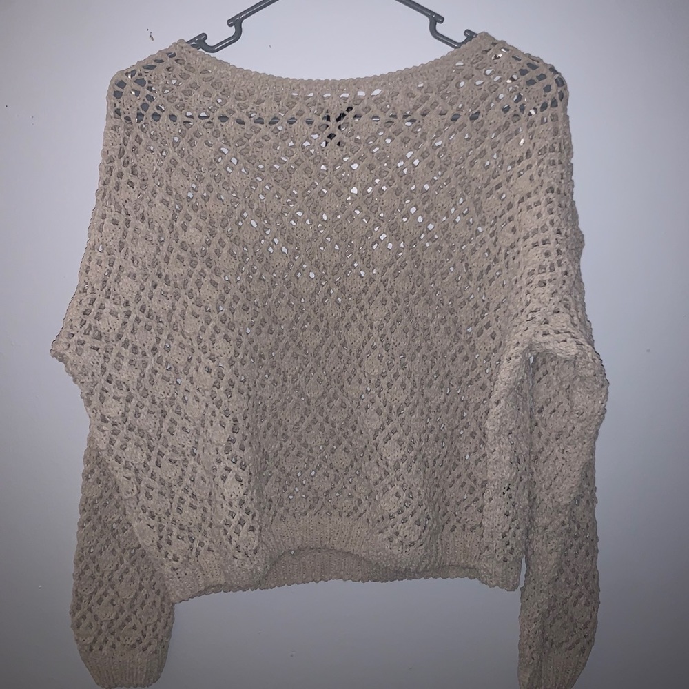 Cream cropped sweater